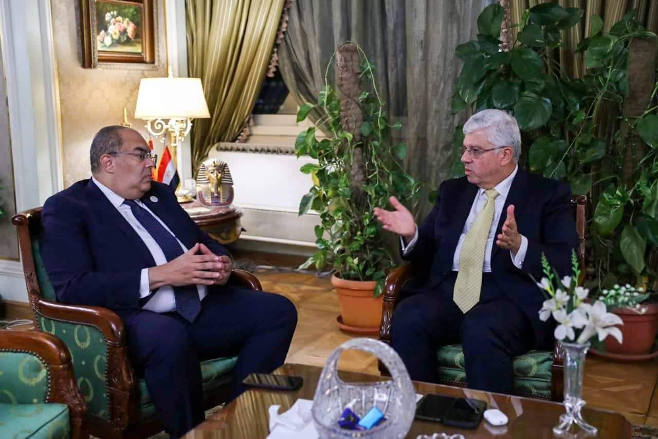 الوزير يلتقي بالدكتور محمود محي الدين رائد المناخ للرئاسة المصرية