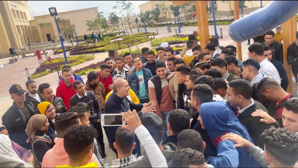 جامعة برج العرب التكنولوجية تعقد ورشة عمل حول التدريب العملي علي الإخلاء وقت الأزمات والكوارث