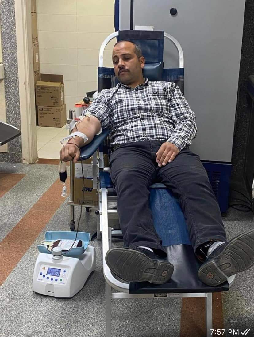 مستشفي بدر الجامعي ينظم حملة التبرع بالدم لصالح مرضى الطوارئ والعمليات