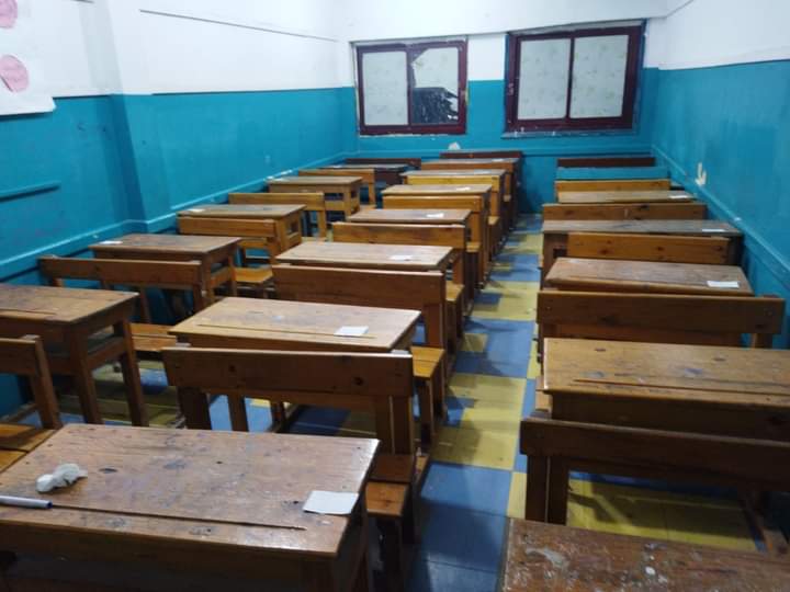 مدارس الجيزة تتجمل لإستقبال أول أيام إمتحانات الشهادة الإعدادية غدا