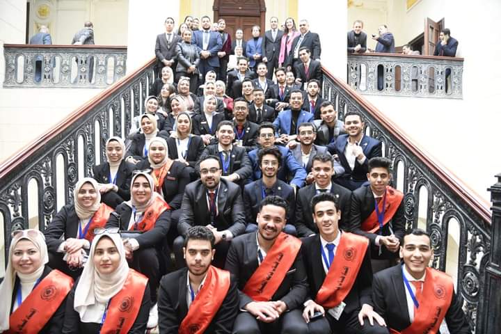 فعاليات زيارة إتحاد طلاب جامعة المنصورة لمجلس النواب المصري