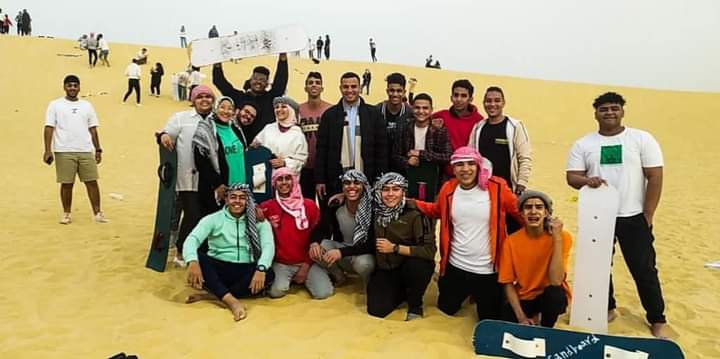 رحلة ترفيهية لطلاب برج العرب التكنولوجية لمدينة الفيوم