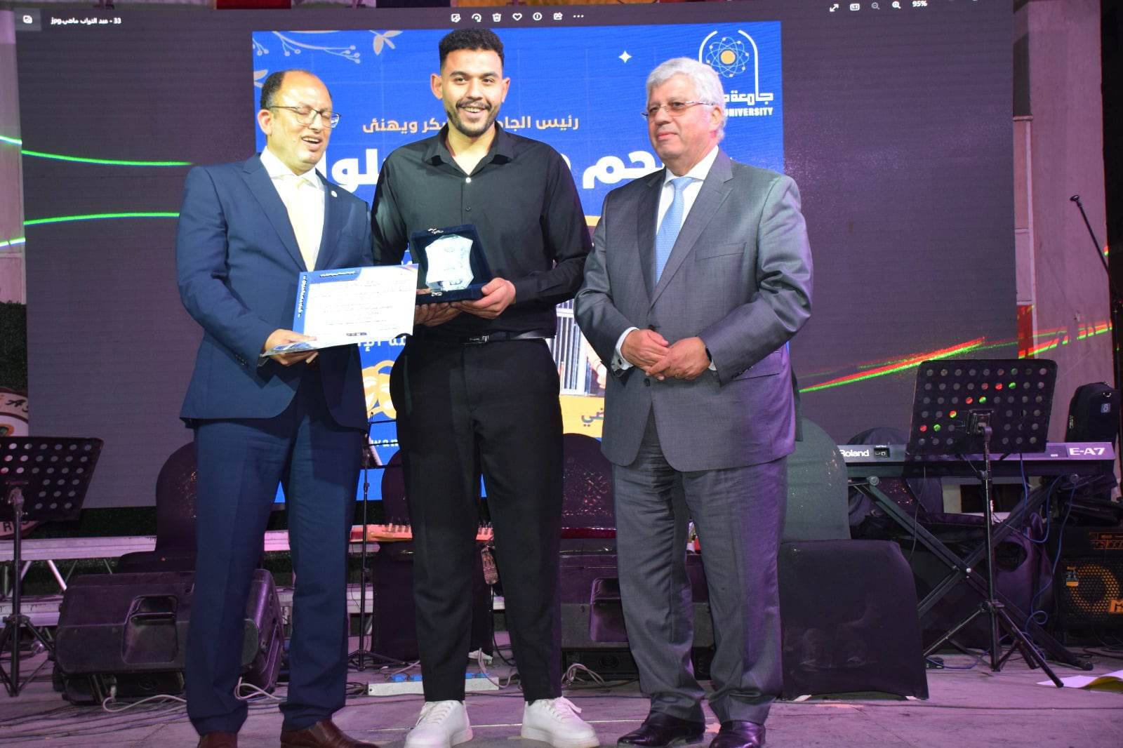 وزير التعليم العالي يشهد فعاليات تكريم الفائزين في مسابقة "أنت النجم" بجامعة حلوان