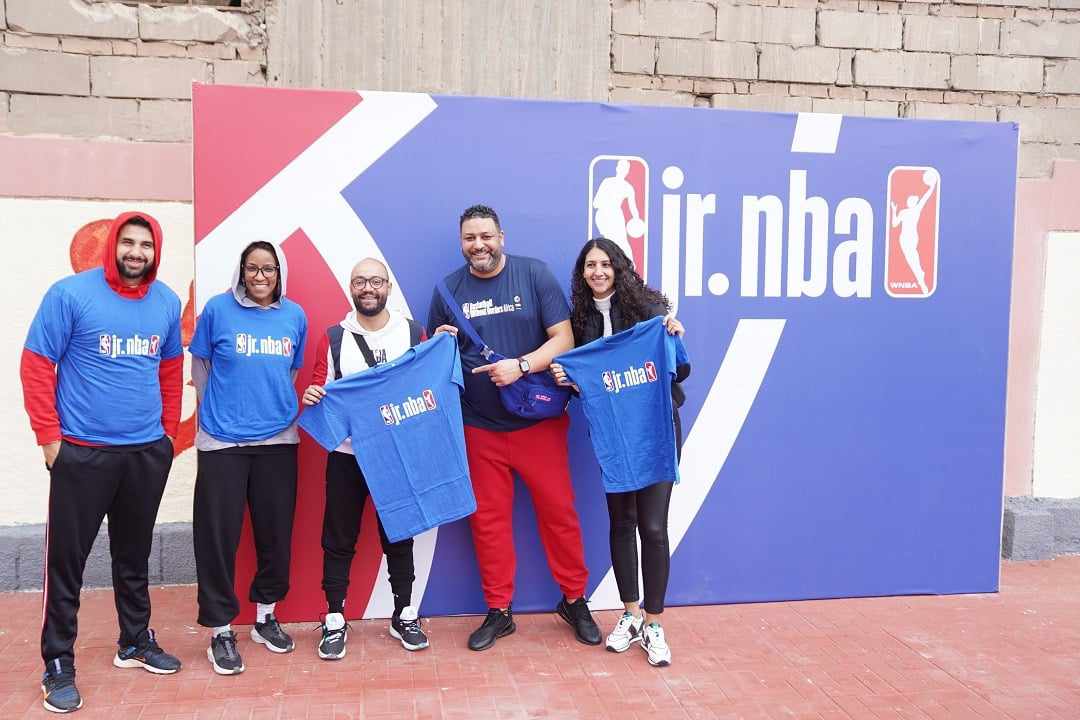 NBA والاتحاد المصري لكرة السلة يحتفلان باليوم العالمي لكرة السلة بالتبرع بحلقات السلة في مصر