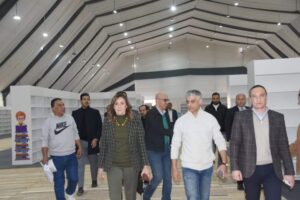 وزيرة الثقافة تتفقد تجهيزات معرض القاهرة الدُولي للكتاب