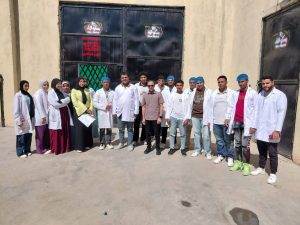 تدريب ميداني لطلاب تكنولوجيا التصنيع الغذائي بجامعة طيبة التكنولوجية