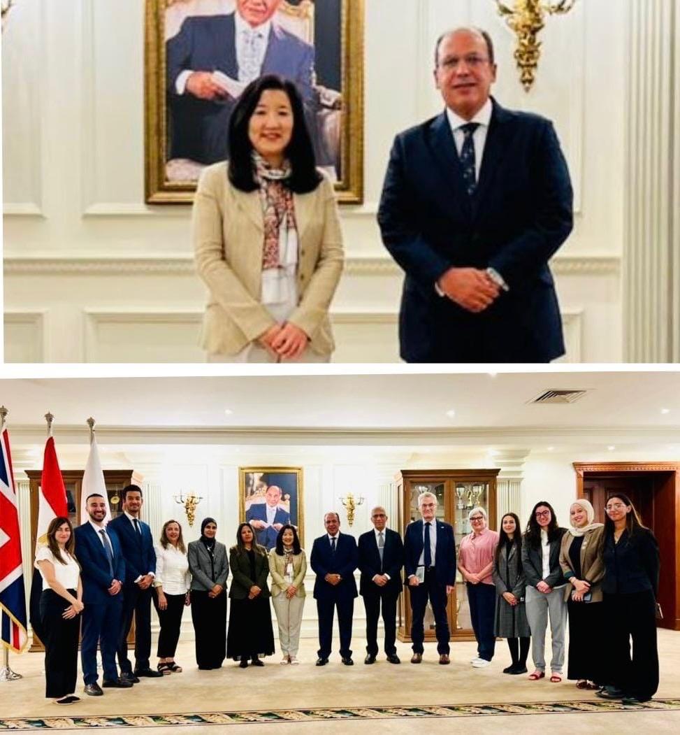 رئيس الجامعة البريطانية في مصر يستقبل الممثلة المقيمة لبرنامج الأمم المتحدة الإنمائي UNDP