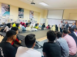 رئيس جامعة الدلتا التكنولوجية يتابع سير العملية التعليمية (٣)