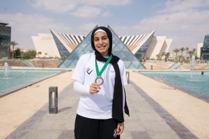 جامعة مصر للمعلوماتية تهنئ يوسف شامل بذهبية كأس مصر للمبارزة ودانة محمد بالبرونزية (٢)