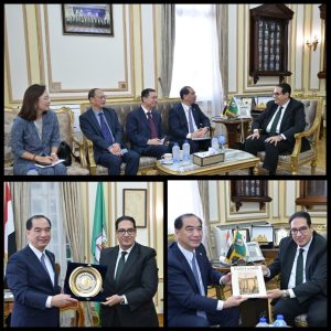 رئيس جامعة القاهرة يستقبل رئيس جامعة بكين لبحث تعزيز التعاون المشترك