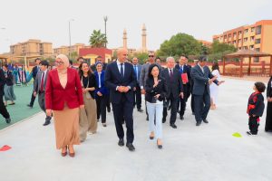 وزير التعليم يصطحب الأميرة أكيكو من العائلة الإمبراطورية اليابانية في زيارة للمدرسة المصرية اليابانية بزهراء مدينة نصر