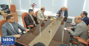 رئيس جامعة الريادة يجتمع مع أعضاء هيئة التدريس