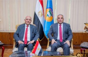 حجازي وحسين يبحثان أنشطة تحالف جامعات إقليم الدلتا (٢)