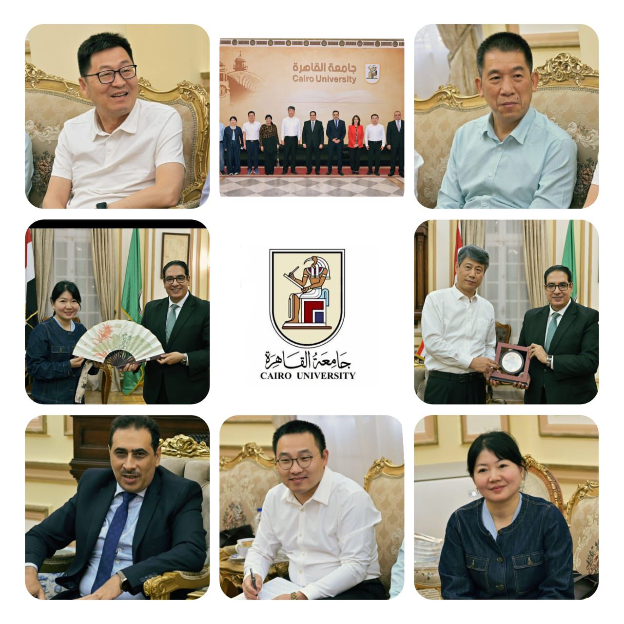 رئيس جامعة القاهرة يستقبل رئيس جامعة نانجينغ للتربية الخاصة بالصين لبحث أوجه التعاون