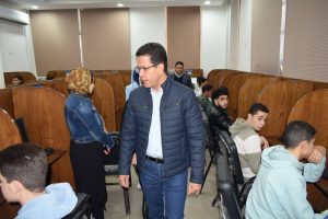 رئيس جامعة بنها يتفقد سير الامتحانات بكليتى التمريض والتربية وأعمال تنفيذ مبنى المدرجات