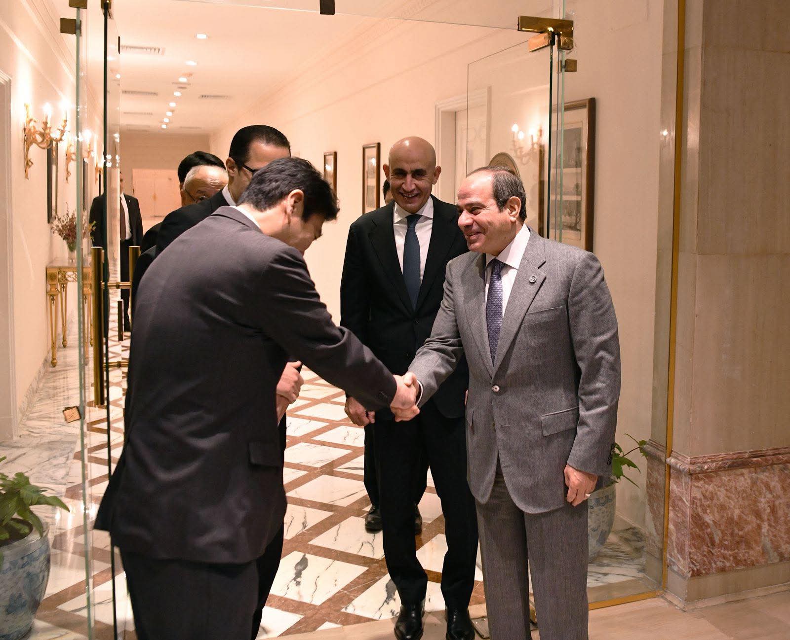 الرئيس السيسي يستقبل وزير التعليم الياباني