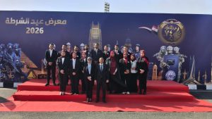 طلاب جامعة عين شمس يزورون معرض معدات وأجهزة الشرطة بأكاديمية الشرطة