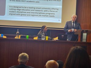 وزير التعليم العالي يشهد انطلاق يوم التعاون العلمي والأكاديمي المصري الفرنسي بجامعة سيرجي بباريس