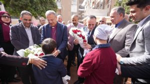 محافظ أسيوط ورئيس الطائفة الإنجيلية يفتتحان أعمال تطوير مدرسة التربية الفكرية المشتركة