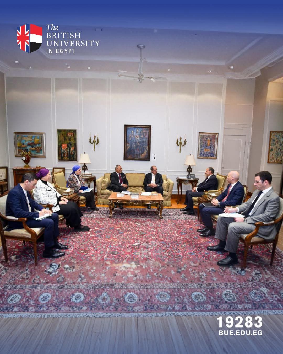 رئيس الجامعة البريطانية في مصر يلتقي وزير الخارجية