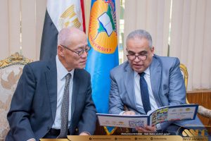 رئيس جامعة طنطا يستقبل السفير الياباني لبحث آفاق التعاون المشترك