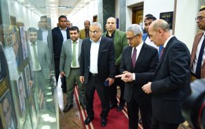 رئيس جامعة بني سويف يستقبل المحافظ للمشاركة في اجتماع مجلس الجامعة