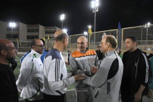 رئيس جامعة مدينة السادات يشارك في لقاء رياضى مميز بكلية علوم الرياضة