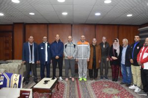 رئيس جامعة مدينة السادات يشارك في لقاء رياضى مميز بكلية علوم الرياضة