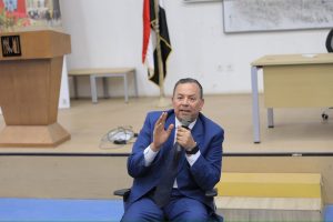 رئيس جامعة المنصورة الجديدة يلتقي بالقيادات وهيئة التدريس ومعاونيهم والإداريين لتهنئتهم بعيد الفطر