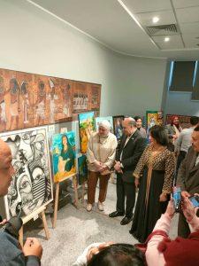 افتتاح معرض «كان يا مكان» بمتحف الزعفران في جامعة عين شمس