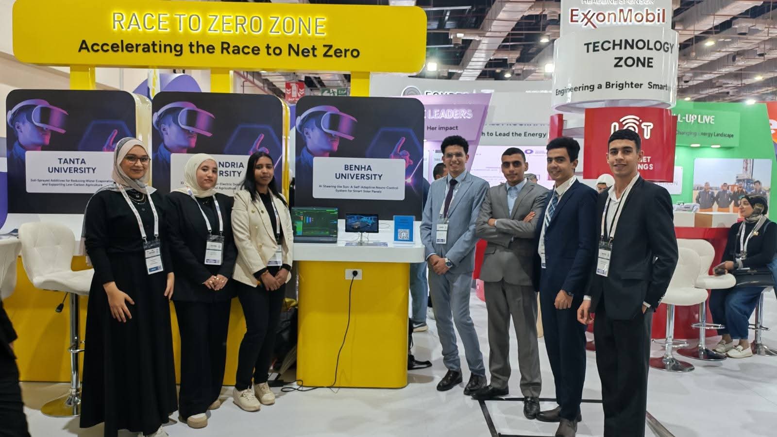 طلاب علوم بنها يفوزون بالمركز الثاني فى مؤتمر ومعرض «مصر للطاقة للمهنيين الشباب»