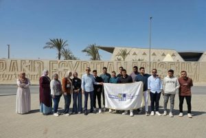 زيارة ميدانية لطلاب جامعة الدلتا التكنولوجية إلى المتحف المصرى الكبير