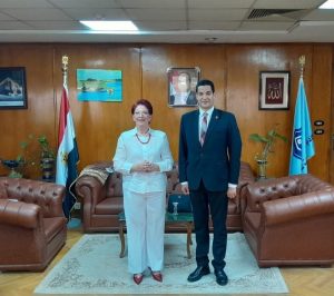 سفيرة دولة كولومبيا في زيارة لأكاديمية السادات للعلوم الإدارية