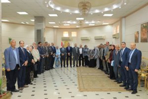 رئيس جامعة بنها يستقبل لجنة قطاع العلوم الأساسية بالمجلس الأعلى للجامعات