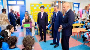 وزير التعليم ورئيسي جامعة هيروشيما وشركة "سبريكس" اليابانية يتفقدون المدرسة المصرية اليابانية بالقاهرة الجديدة