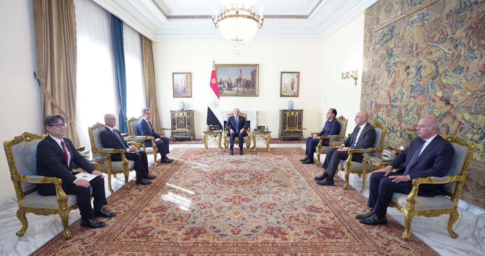 الرئيس السيسي: حريصون على التوسع في التعاون مع الجانب الياباني في المجالات التعليمية والتربوية