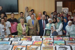 إبداعات فنية متميزة لطلاب الفنون والتصميم بجامعة دمياط الأهلية في اختبارات الطبيعة الصامتة