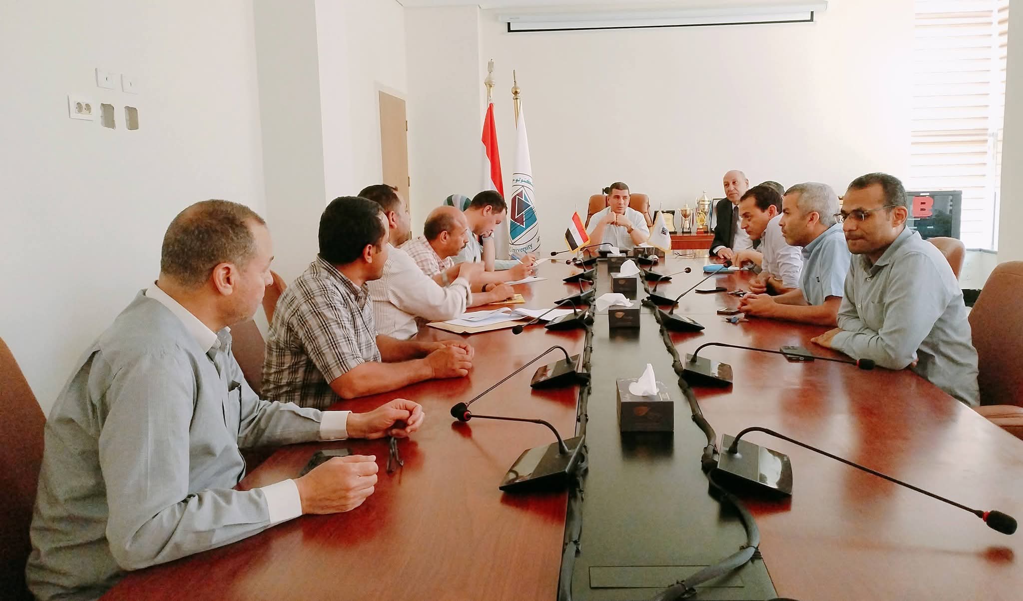 جامعة أسيوط الجديدة التكنولوجية تواصل اجتماعاتها لمتابعة إعداد الخطة الاستراتيجية